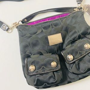 Authentic Coach Signature Satchel with Long Strap
